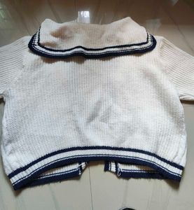 White and blue Cardigan