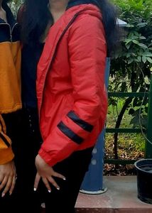 DRESSBERRY Red Striped Jacket