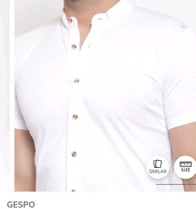 New Mandarin Collar Pure Cotton Shirt