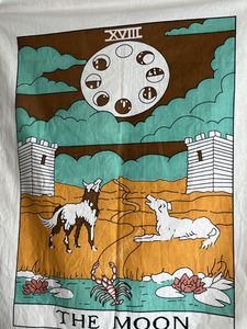 The Moon Tarot Wall Art Tapestry