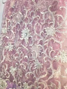 Readymade embroidered net Saree