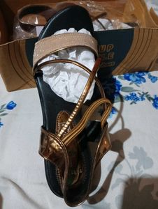 Elegant Gold Strap Sandals