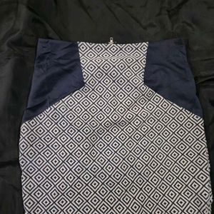 Patterned Mini Skirt|formal | woollen
