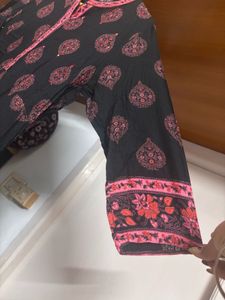 Yoke Work Black Anarkali Gown