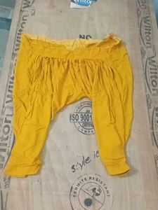 Golden Yellow Linen Shalwar Salwar