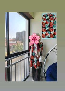 Floral Print Short Top