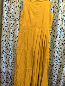 Elegant Yellow Maxi Dress