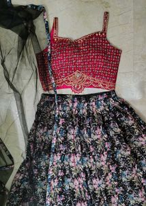 Floral Lehenga Choli🔥😍 Set party wear dress #new