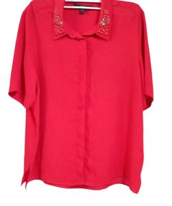 Beautiful red shirt with great design!Zink London