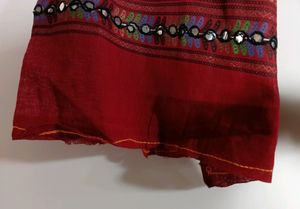 Women&#39;s Red Traditional Dupatta