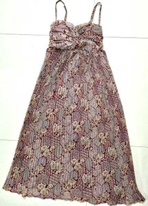 Printed Spaghetti Strap Dress