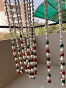 Real Pearl Mala Set Of 1 Pieces