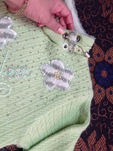 Cute Green Knit Sweater