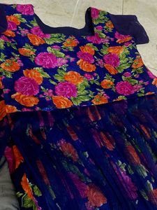 Stitched Elegant Floral Maxi Dress Gown