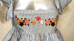 Floral Off shoulder Top Small Size