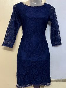Pintrest Elegant Navy Lace Dress