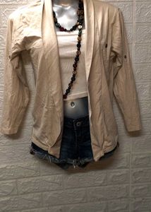Tops & Dresses For Rs.99 Only/ Cream Cardigan