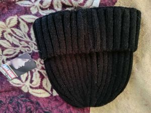 Stylish Black Beanie with Star Detail