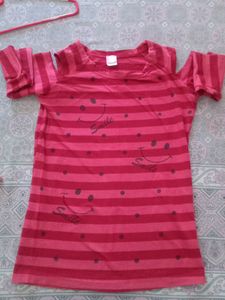 Shoulder Cut Top For Girls/Women's