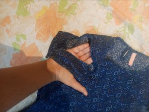 Bare Blue Cocktail Mini Dress - S