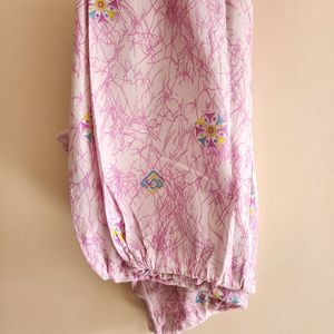 Pink N White Salwar Kameez Dupatta Suit