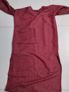 Maroon Embroidered Kurta
