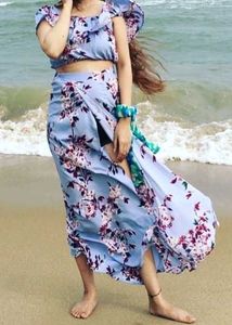 Top Skirt Western Set