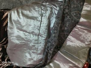 Gray Floral Embroidered Blouse