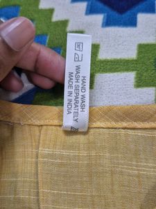 Yellow Embroidered Kurta