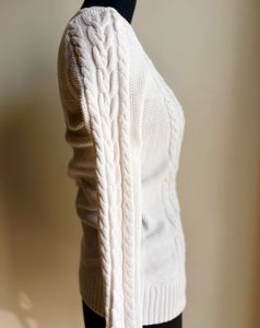GAP Cable Knit White Sweater