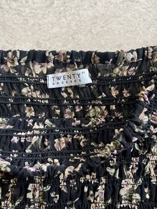 Floral Black Top