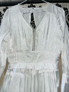 White Long Sleeve Dress