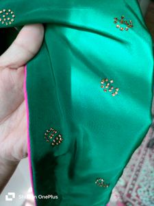 Green Embroidered Kurta