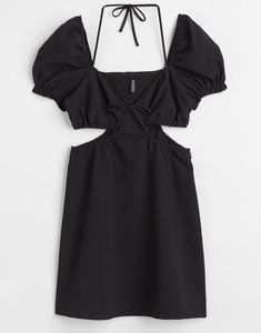 Black Cutout Mini Dress