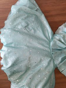 Shiny gorgeous blue party wear dress for girls of