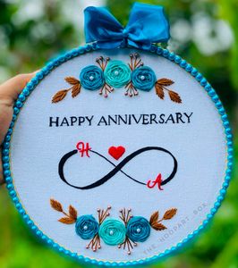 Anniversary Hoop Art