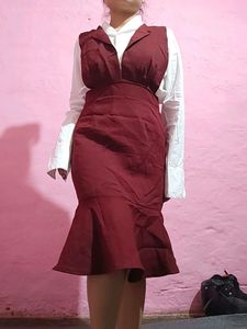 Maroon Dress