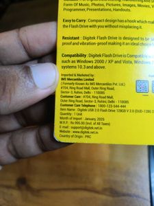 Digitek 128GB USB 2.0 Flash Drive