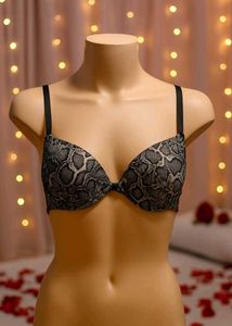 Sexy Snake Print Push-Up Bra