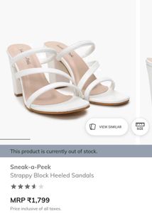 Strappy Blocked Heeled Sandals