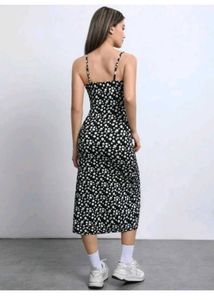 Floral Print Midi Slip Dress