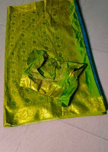 Wedding  Banarasi Silk Beautiful Colour Saree