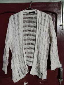 Crochet Shrug Top - White