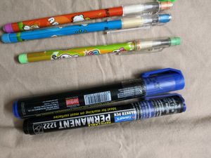 Stationery-Pencil And Permanent Marker