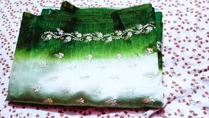 Elegant Green silk saree