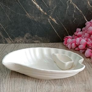 Snacks Serving Plate With Joint Katori