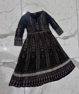 Black Ethnic Gown Like New