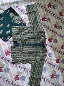 Summer Special Green Colour With Koti Gown