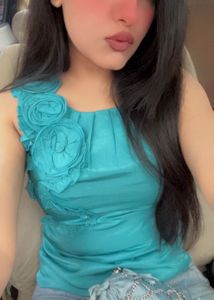 Teal Sleeveless Corset Top