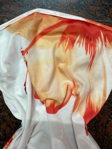 White Hibiscus Design Bodycon Tube Dress